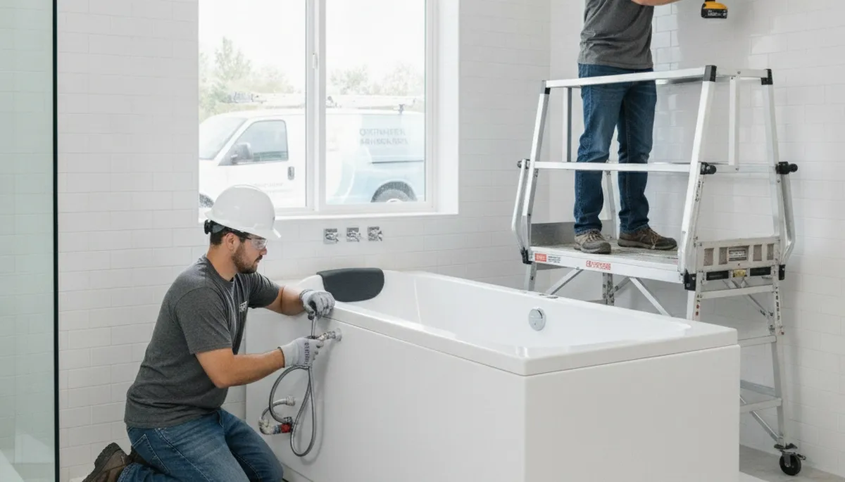 Walk-in tub installation for Saint Petersburg, FL home by local plumbers